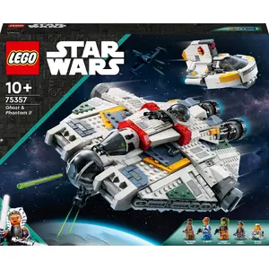 LEGO Star Wars playset 75357 — The Ghost and Phantom II, 1,394 pieces, 4 minifigures, age 10+