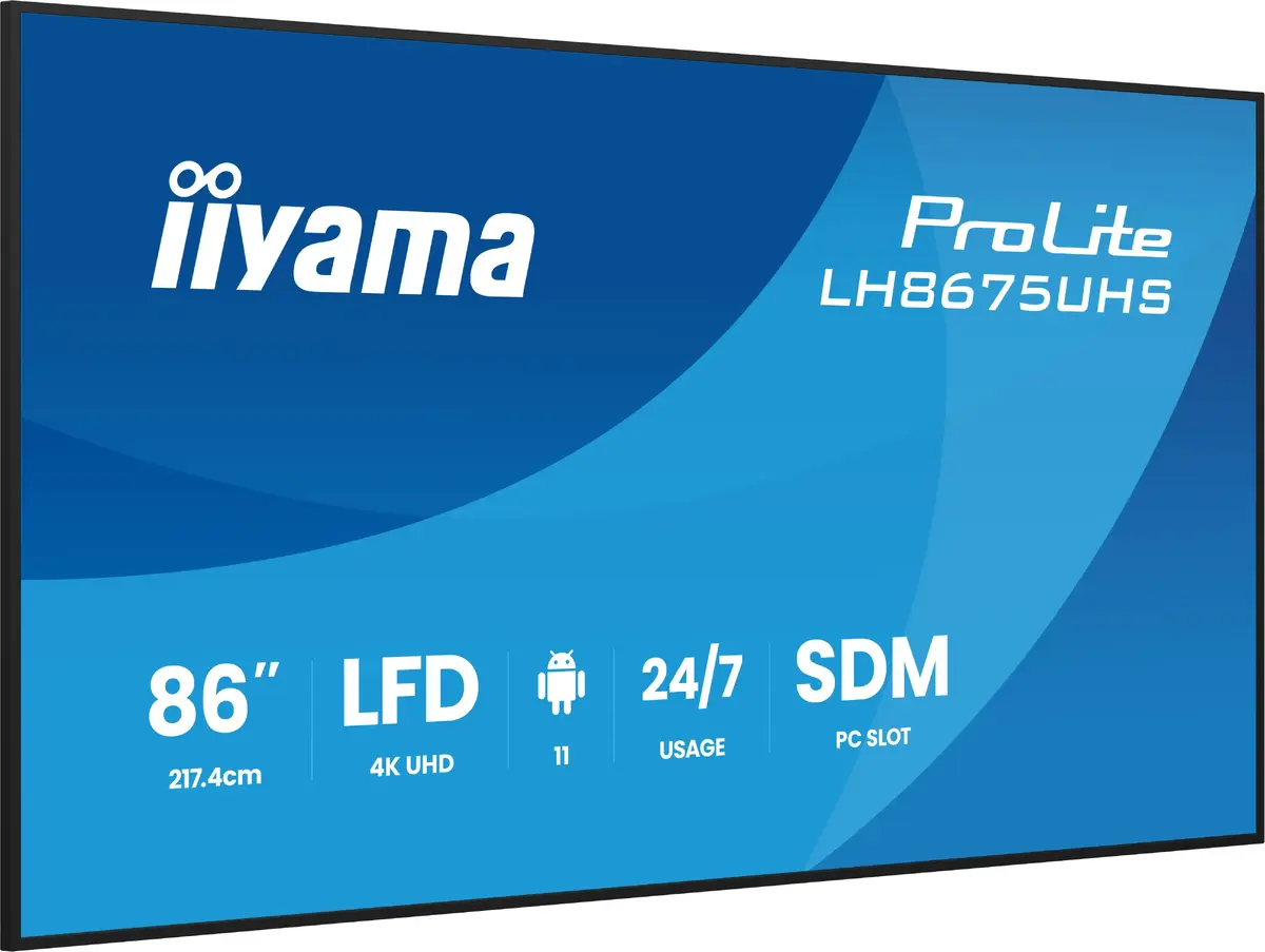 Цифровой рекламный экран iiyama 86" 4K UHD Photo 4