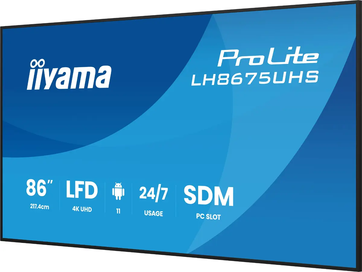 Цифровой рекламный экран iiyama 86" 4K UHD Photo 7