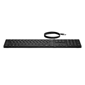 Клавиатура HP SBUY WIRED 320K USB Черная Полноразмерная Мембранная