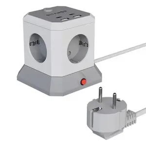 Сетевой удлинитель BlitzWolf BW-EC1 с 4×AC розетками, 2×USB-A и 2×USB-C портами