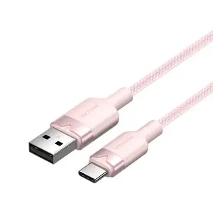 USB 2.0 A to USB-C cable Vention CTNPH 2 m 3 A pink