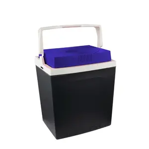 Portable electric cool box gio'style Brio 26 — 12/230V, 26 L, dark gray-red