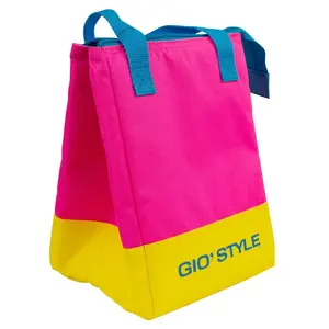 Insulated lunch bag gio'style Beach Fluo Lunche Bag — assorted colors (green, pink, yellow, light blue)