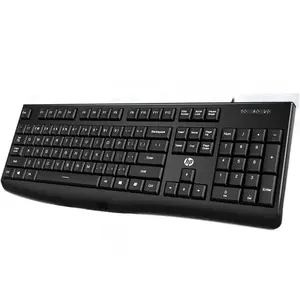 Wired USB Keyboard HP K200 Black — Full-size English Layout