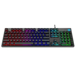 Wired Gaming Keyboard HP K500F RGB USB with English Layout