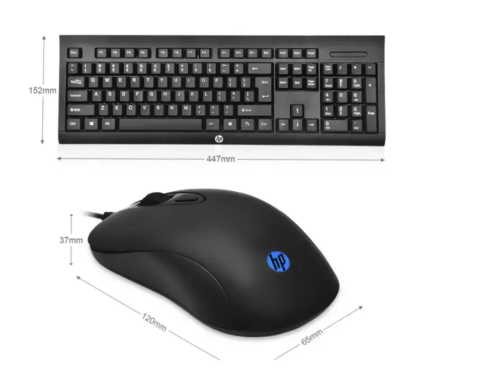 HP KM100 wired keyboard and mouse set Photo 3