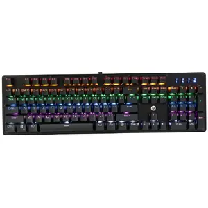 Mechanical gaming keyboard HP GK100F RGB USB — wired mechanical keys, RGB backlight