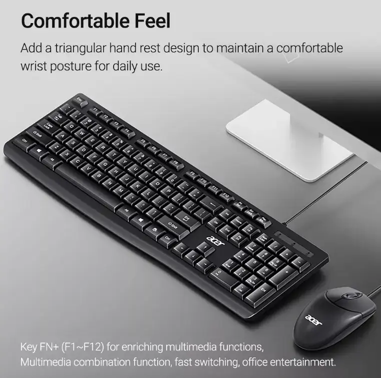 Vadu tastatūra un pele Acer OAK040 USB Photo 2