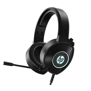Over-ear wired headphones HP DHE-8008UM with noise isolation, black