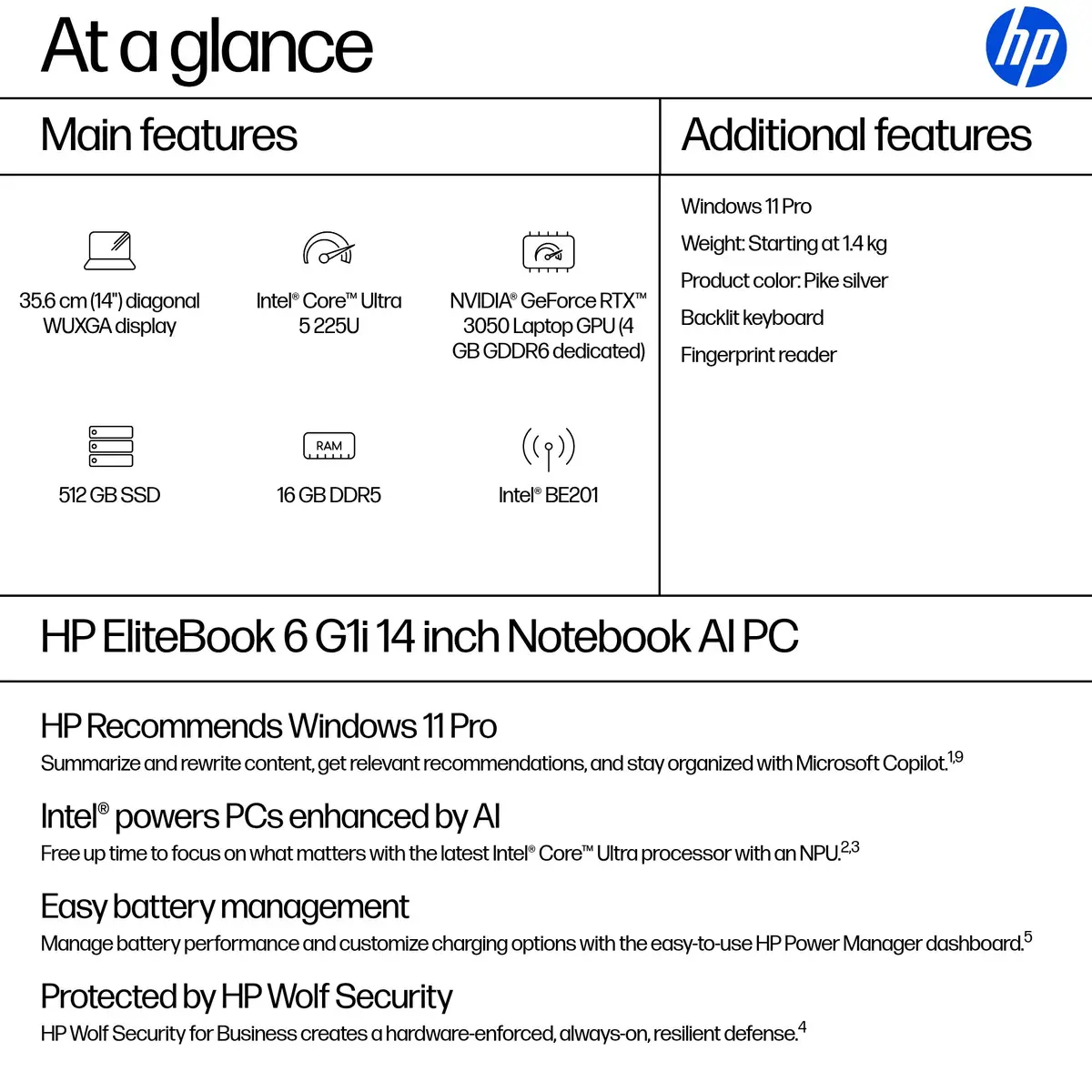 HP EliteBook 6 G1i AD3D3ET Photo 2