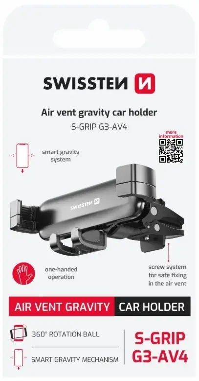 Car phone holder SWISSTEN S-GRIP G3-AV4 Photo 2