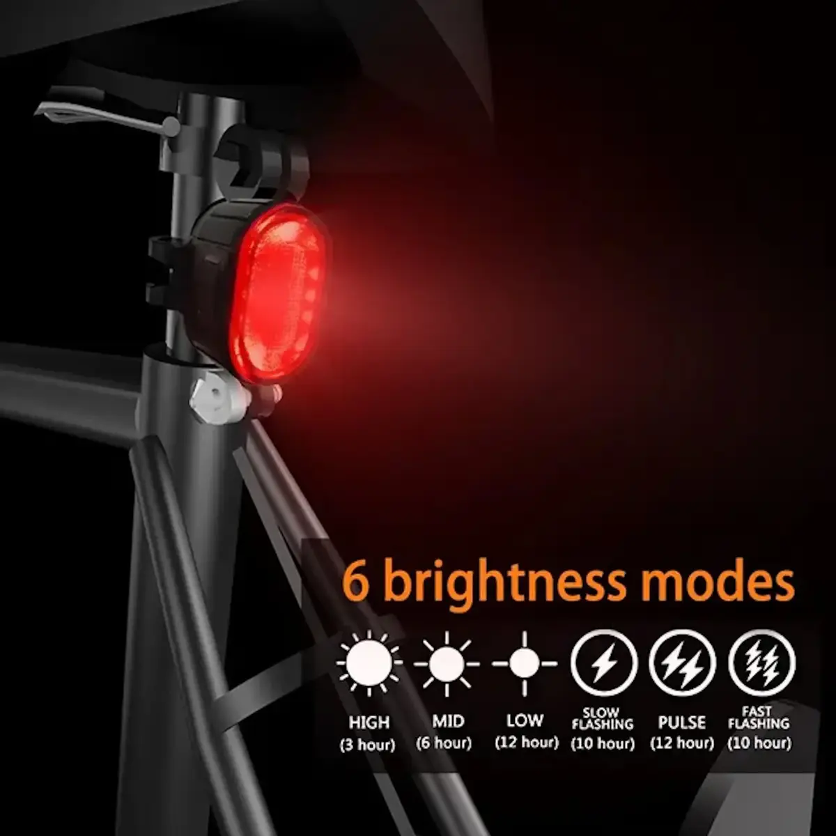 E-LIGHT IWEAR-LED-BK bicycle light set Photo 2