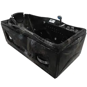 AMUE Massage Bathtub AMUS-1050 Left Coffee — whirlpool bathtub, left-hand drain, 174x88 cm