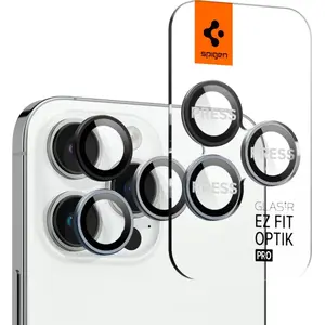 Защитное стекло Spigen Glass EZ Fit Optik Pro 2 шт. для iPhone 15 Pro / 15 Pro Max / 14 Pro / 14 Pro Max