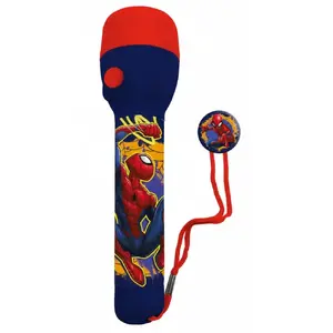 Flashlight Kids Euroswan Big Spiderman 16 x 4.5 cm — children's handheld torch with Spiderman design