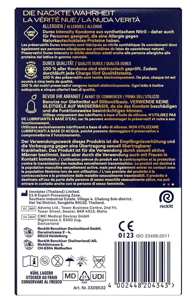 Condoms Durex Intensity — pack of 8 Photo 6