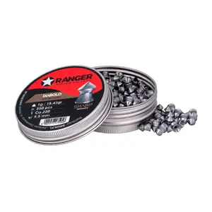 Gun pellet RANGER CLAS04.55.250 5.5 mm Diabolo sharp grooved point — 250 pcs, aluminum dispenser
