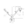 Multibrackets M Deskmount Gas Spring Dual galda stiprinājums Photo 16