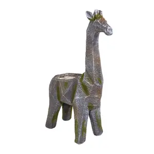 Flower pot BESK BASK 9142691 Giraffe, decorative planter 35×17×57 cm