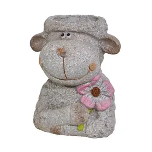 Кашпо BESK Sheep, декоративный садовый горшок 24×21×29 см