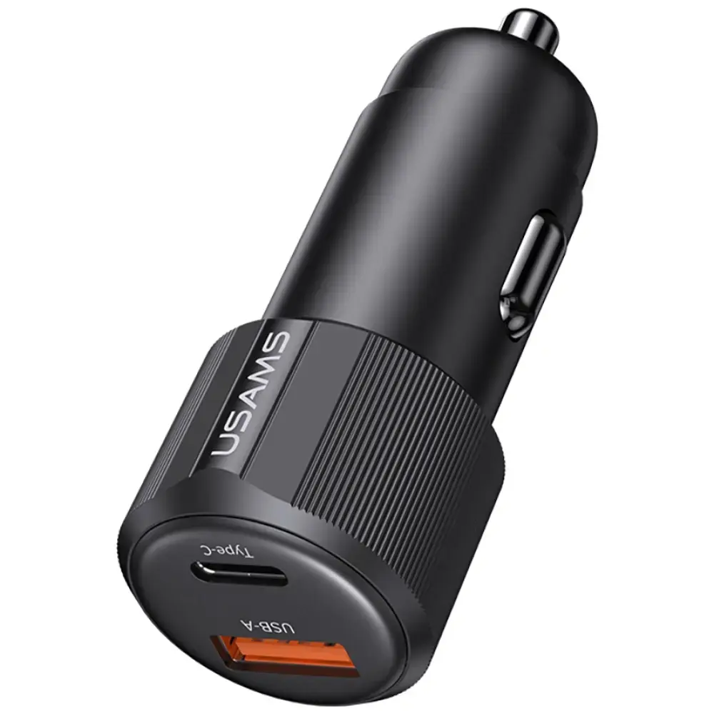 Auto lādētājs usams CC283 60W USB-A & USB-C Photo 6