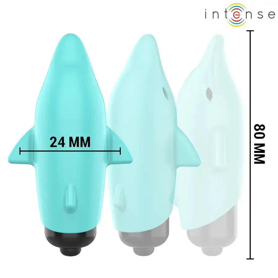 Vibrating Bullet INTENSE ECHO Dolphin Blue 8×4.7 cm Photo 2