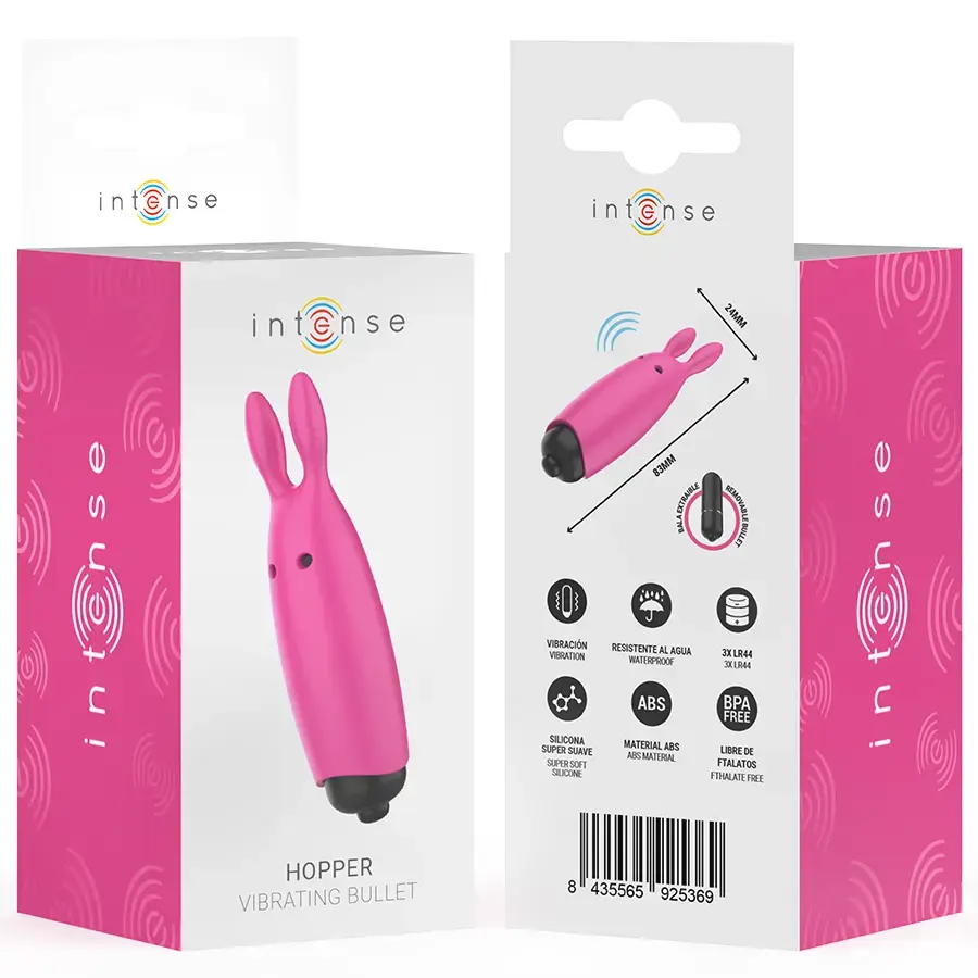 Vibrating bullet INTENSE HOPPER PINK 8.3x2.4 cm Photo 6