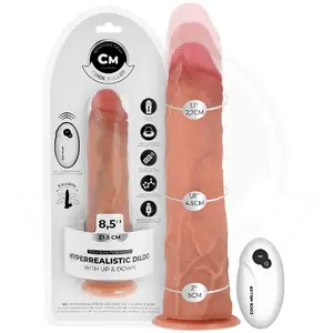 Dildo COCK MILLER HYPER-REALISTIC DILDO WITH SUCTION CUP AND THRUSTING REMOTE CONTROL 21.5 CM
