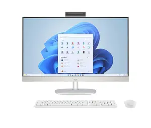 All-in-One PC HP 27-cr0222nw — HP All-in-One desktop with AMD Ryzen 7 7730U, 16GB RAM, 512GB SSD, 27" FHD, Windows 11 Home, Wi‑Fi 6