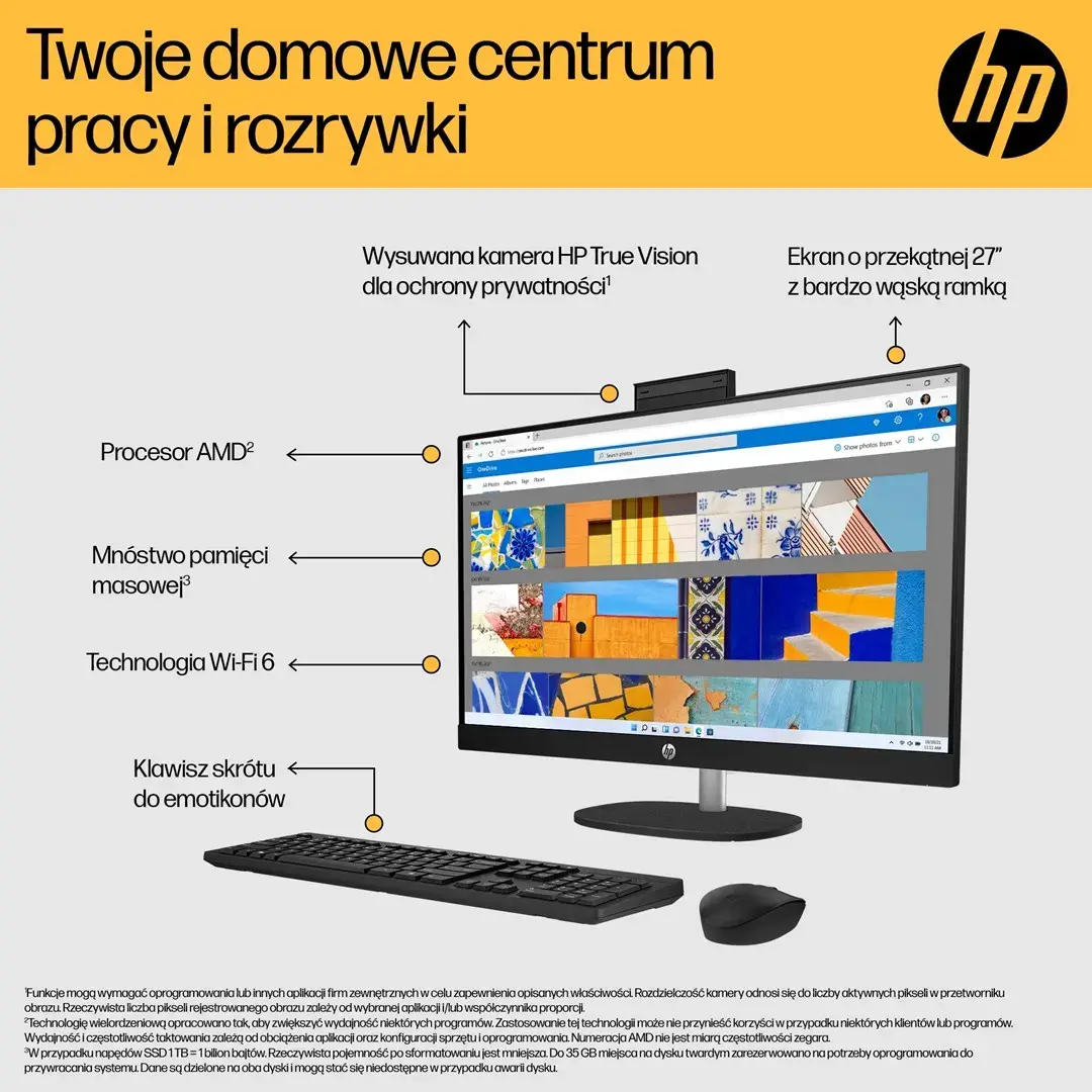 HP All-in-One 27-cr0222nw — Ryzen 7, 16GB, 512GB Photo 5