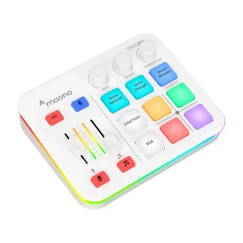 USB-аудиоинтерфейс MAONO G1 Neo White Photo 5