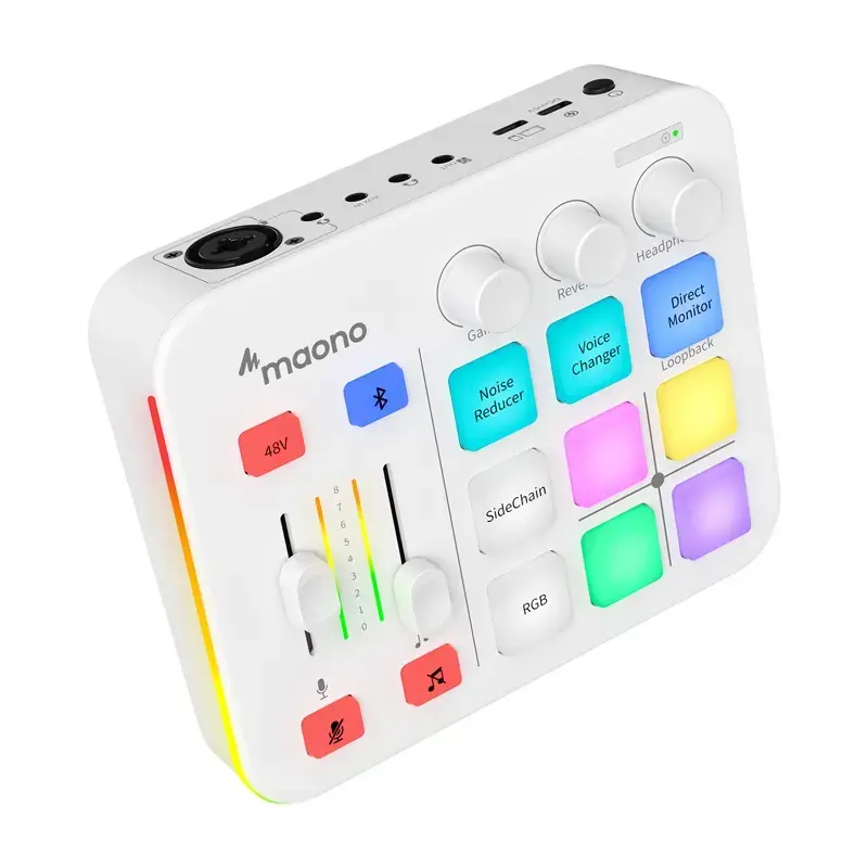 USB-аудиоинтерфейс MAONO G1 Neo White Photo 6