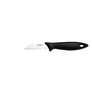 Paring knife Fiskars Essential — 7 cm blade, compact kitchen knife for peeling and trimming