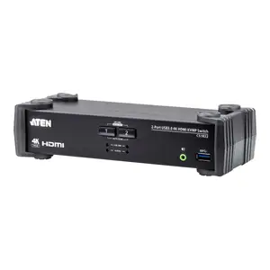 KVM switch Incase CS1822 2‑port USB 3.0 4K HDMI with audio mixer
