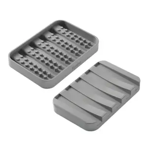 METALTEX Gravity Zipper Organizer IT0139.70.19, PEVA plastic, 13.6×8×1.3 cm, gray