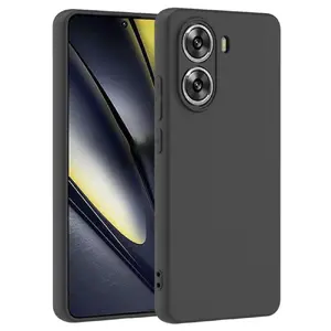 Silicone case iLike for Xiaomi Poco X7 Pro 5G — black, soft protective cover