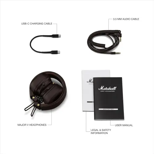 Беспроводные наушники MARSHALL Major V Major V Brown Photo 4
