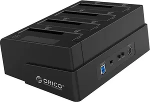 Станция клонирования ORICO 6648US3-C-V1-EU-BK — 4×SATA 3.5" автономный клонировщик HDD/SSD, USB 5 Гбит/с