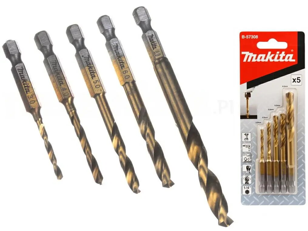 Urbju komplekts Makita B-57308 — HSS-TiN
