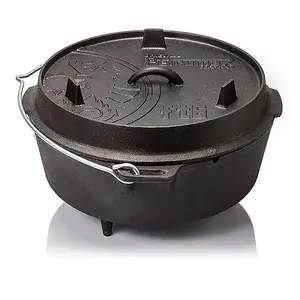Baking tray/sheet Petromax FT12 round cast iron oven, suitable for bread and meat, 15 kg