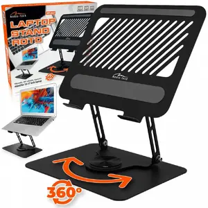 Laptop stand MEDIA-TECH MT2662 — adjustable height, foldable aluminium for 10–17" laptops