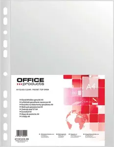 Document sleeves Office Products A4 40µm, pack of 100 sheets, clear protective pockets