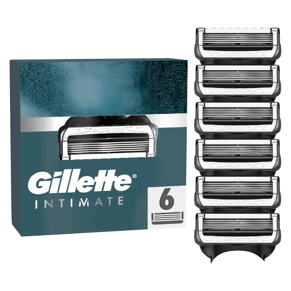 Gillette INTIMATE Skuvekļa rezerves asmeņi 6