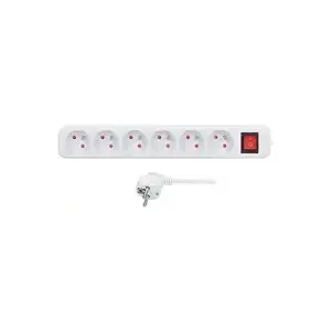 Сетевой удлинитель Solight PP73X с кабелем 5 м, 6 розеток, 16 A