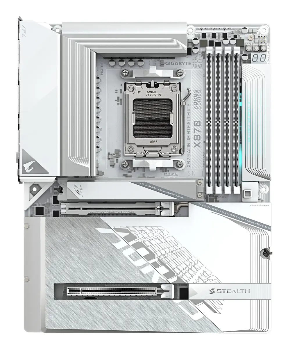 Pamatplate GIGABYTE X870 AORUS STEALTH ICE Photo 2