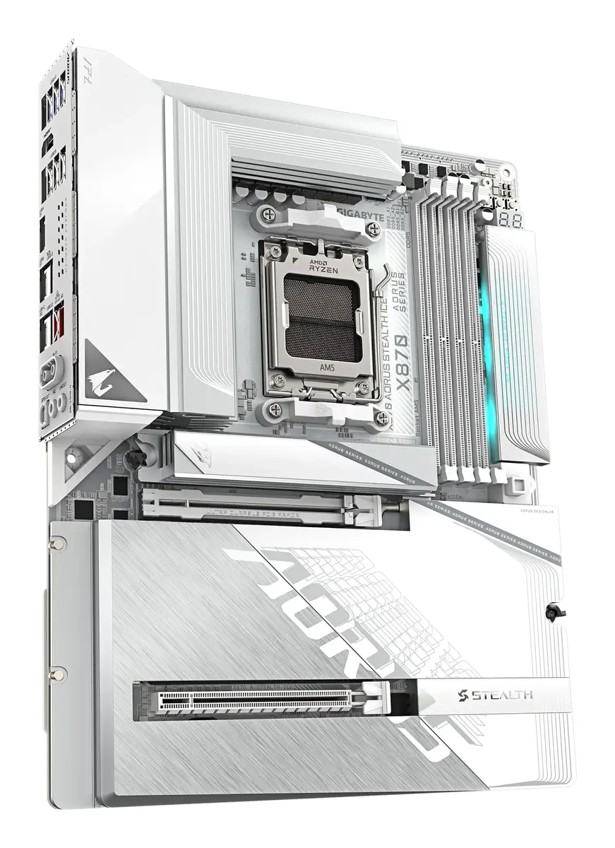 Pamatplate GIGABYTE X870 AORUS STEALTH ICE Photo 4