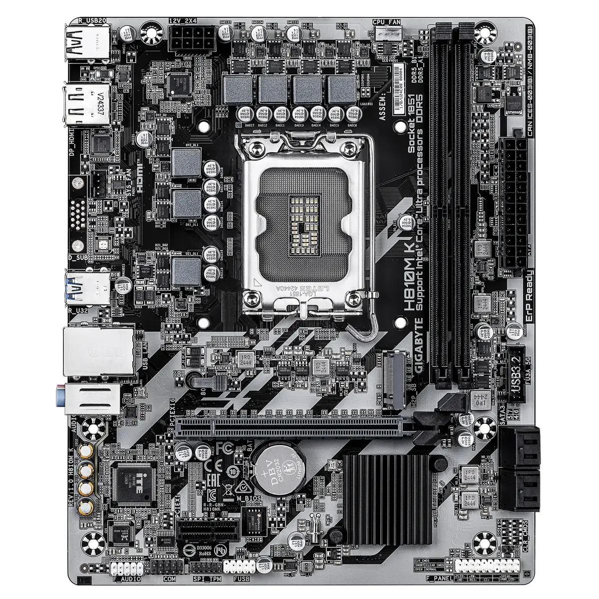 GIGABYTE H810M K Micro ATX pamatplate Photo 2