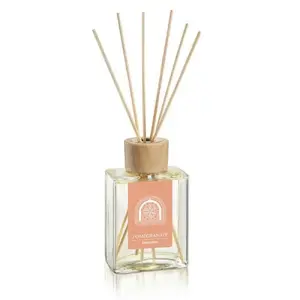 Aromatizer Tescoma FANCY HOME FRESH TELPAS 200 ml – pomegranate fragrance with rose and amber, glass bottle with wooden cap, 9 rattan sticks