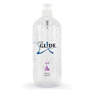 Water-based lubricant just glide Just Glide 1000 ml — thick personal lube for intimate toys, 1 L bottle